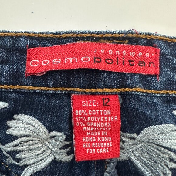 Cosmopolitan Bootcut Womens size 12 Dark Wash Blue Denim jeans - Picture 3 of 4